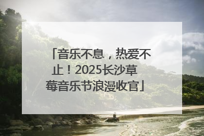 音乐不息，热爱不止！2025长沙草莓音乐节浪漫收官