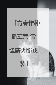 青春作种播军营 雷锋薪火照戎装