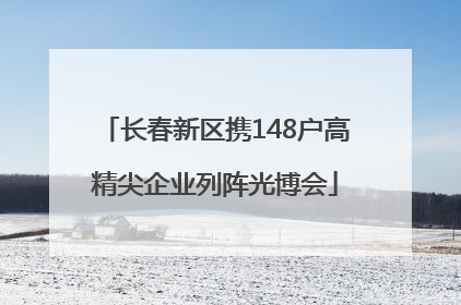 长春新区携148户高精尖企业列阵光博会