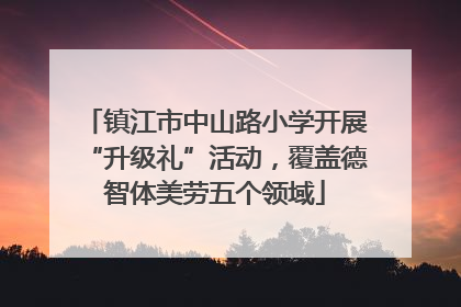 镇江市中山路小学开展“升级礼”活动，覆盖德智体美劳五个领域