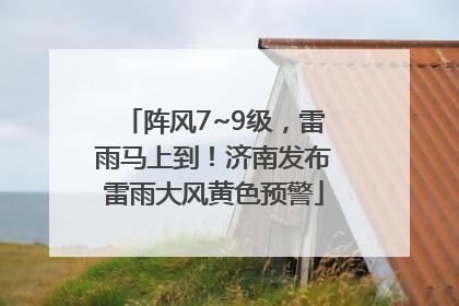 阵风7~9级，雷雨马上到！济南发布雷雨大风黄色预警