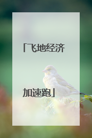 飞地经济加速跑