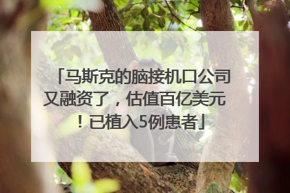 马斯克的脑接机口公司又融资了，估值百亿美元！已植入5例患者