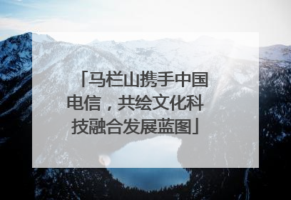 马栏山携手中国电信，共绘文化科技融合发展蓝图