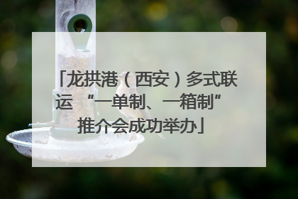 龙拱港（西安）多式联运 “一单制、一箱制” 推介会成功举办
