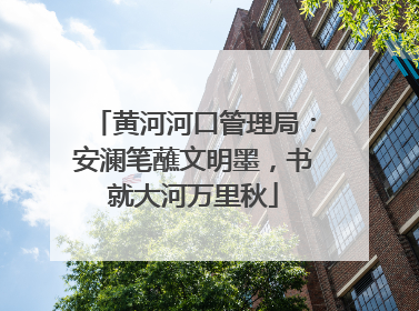 黄河河口管理局：安澜笔蘸文明墨，书就大河万里秋