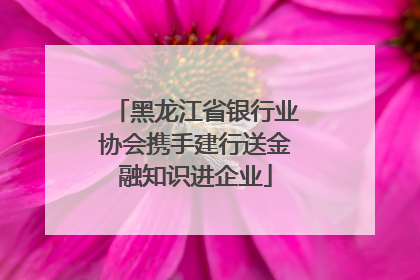黑龙江省银行业协会携手建行送金融知识进企业