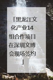 黑龙江文化产业14组合作项目在深圳文博会现场签约