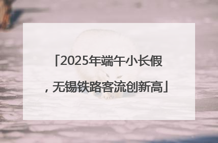 2025年端午小长假，无锡铁路客流创新高