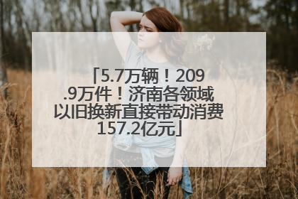 5.7万辆！209.9万件！济南各领域以旧换新直接带动消费157.2亿元