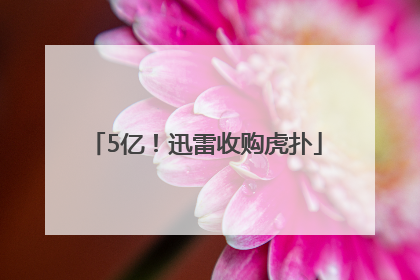 5亿！迅雷收购虎扑