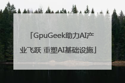 GpuGeek助力AI产业飞跃 重塑AI基础设施